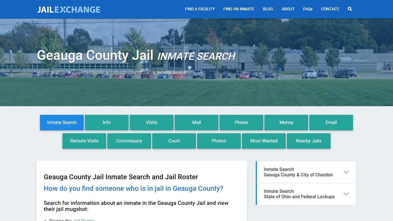 Inmate Search: Roster & Mugshots - Geauga County Jail, OH